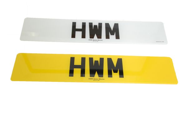 Set of Number Plates