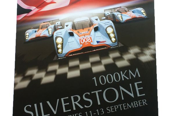 1000KM Silverstone Aston Martin Le Mans Poster